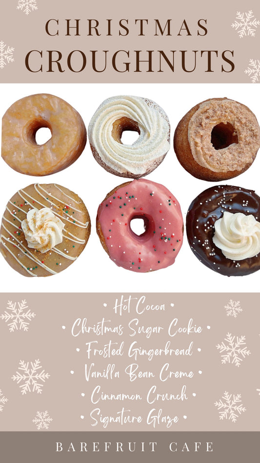 Christmas Croughnut Holiday Box (1/2 dozen)